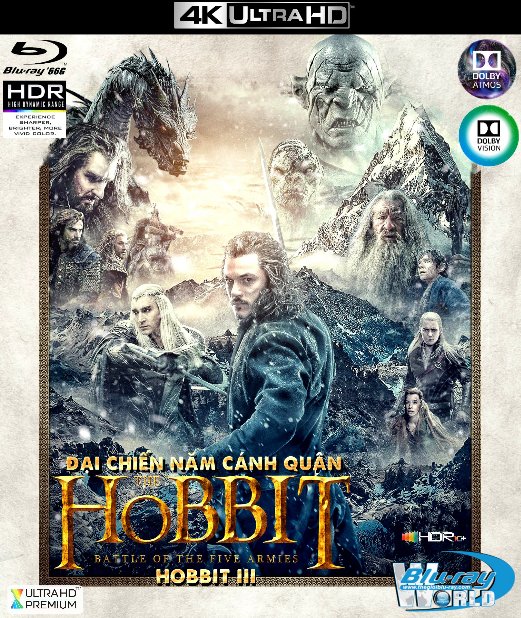 4KUHD-630. The Hobbit III : The Battle of the Five Armies (Extended Edition) - Hobbit 3 : Đại Chiến Năm Cánh Quân 4K-66G (TRUE- HD 7.1 DOLBY ATMOS - DOLBY VISION)